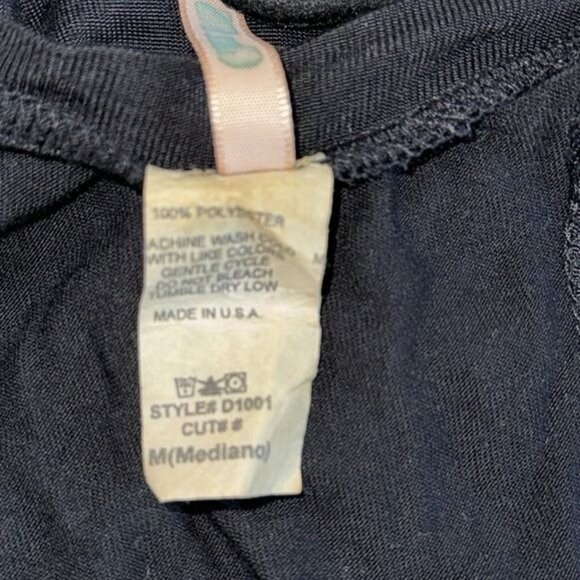 Chia-Evs Black Sleeveless High-Low Tank Top With Tie Details M 100% Polyester Wo - Picture 3 of 9